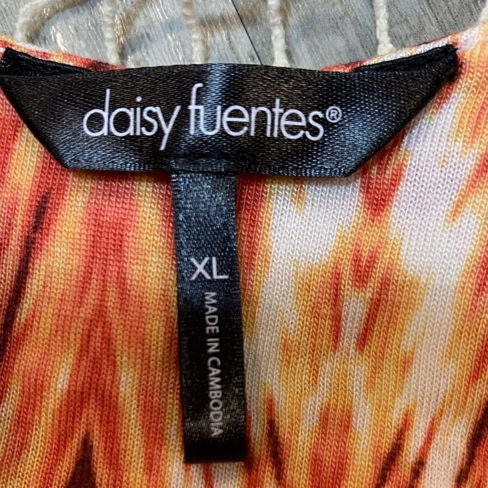 NWT daisy fuentes Tangerine combo maxi With back detail size XL - Picture 14 of 15
